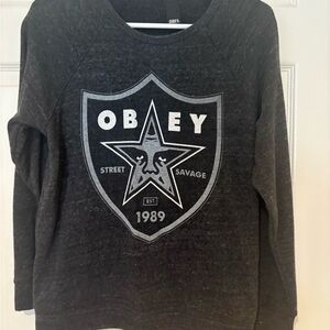 Obey Black Graphic Sweatshirt